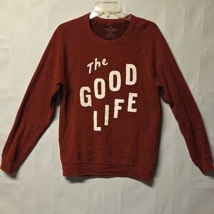 Pendleton Men's Crewneck Sweatshirt in Maroon with White Front Print